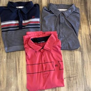 Lot of Men’s Travis Matthew Short Sleeve Polos
